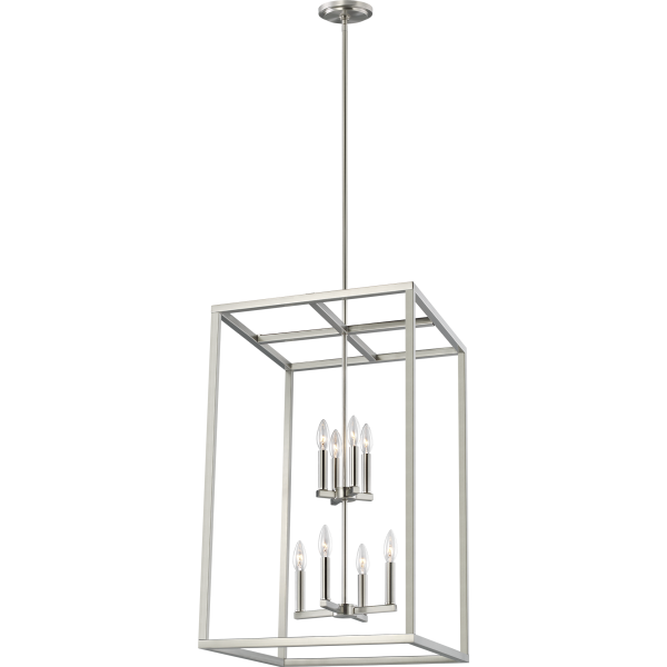 Moffet Street Large 8-Light Pendant (with Bulbs) For Cheap