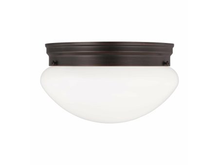 Webster 2-Light Flush Mount (with Bulbs) on Sale