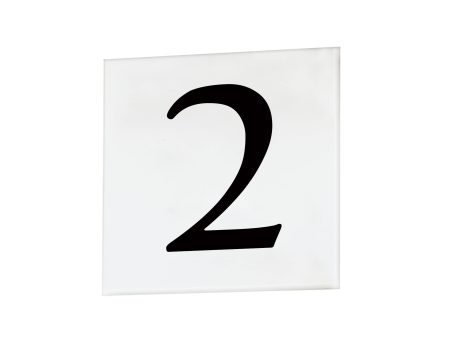 4  Square Tile Number 2 (Serif) Online Hot Sale