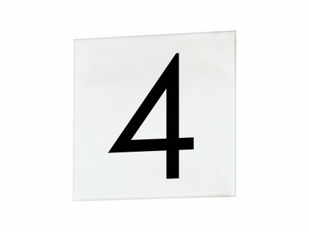 4  Square Tile Number 4 (Sans Serif) Online Sale