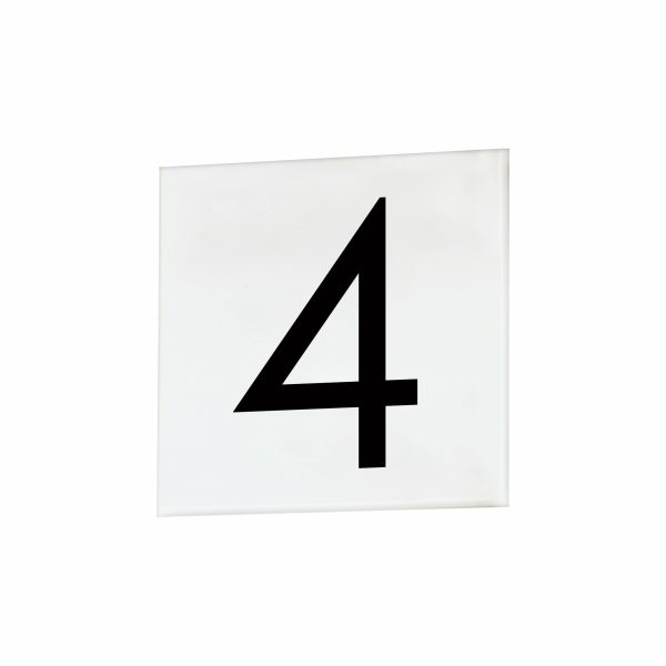 4  Square Tile Number 4 (Sans Serif) Online Sale