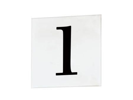 4  Square Tile Number 1 (Serif) Online