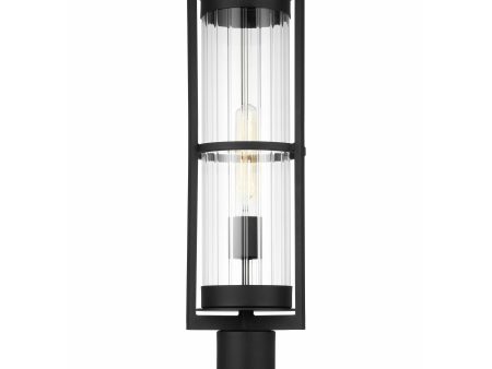 Alcona 1-Light Outdoor Post Light (with Bulb) Online