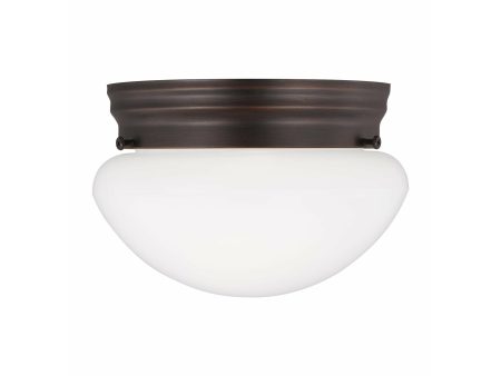 Webster 1-Light Flush Mount (with Bulbs) Online now