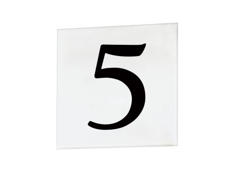 4  Square Tile Number 5 (Serif) For Discount