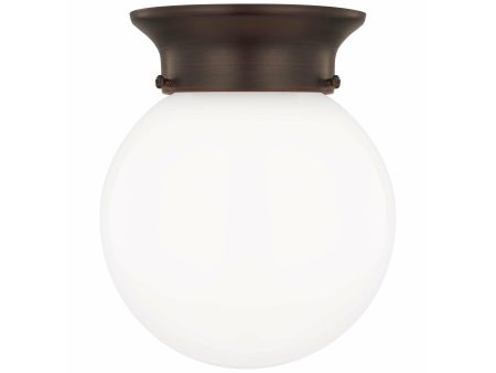 Tomkin 1-Light Flush Mount (with Bulbs) Supply