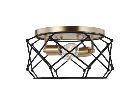 Zarra 2-Light Flush Mount Online Sale