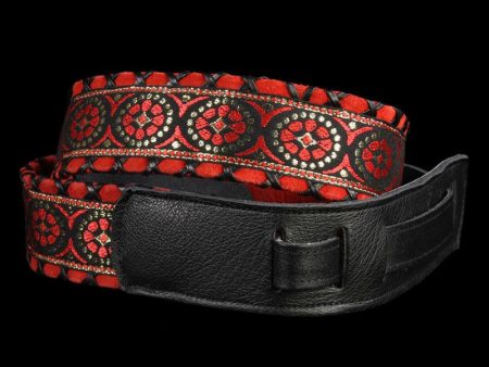 Jodi Head Brocade Guitar Strap (Adel Red) Discount