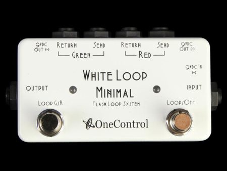 One Control White Loop 2-Loop True Bypass Looper Effect Pedal Discount