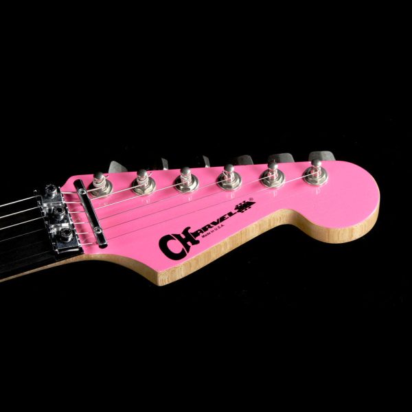 Used 2016 Charvel Custom Shop Nitro San Dimas Electric Guitar Pink with Platinum Overspray For Cheap