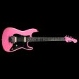 Used 2016 Charvel Custom Shop Nitro San Dimas Electric Guitar Pink with Platinum Overspray For Cheap