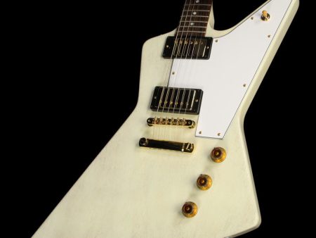 Used Gibson Custom Shop Zoo Select  58 Mahogany Explorer Electric Guitar TV White For Discount