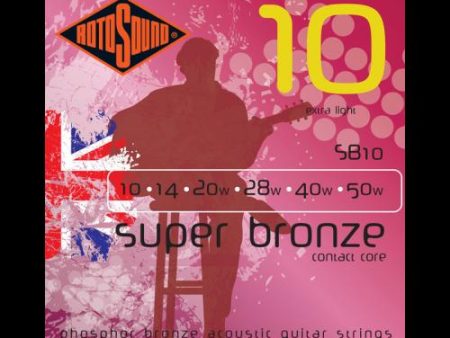 Rotosound SB10 Super Bronze Acoustic Strings (10-50) Online Hot Sale