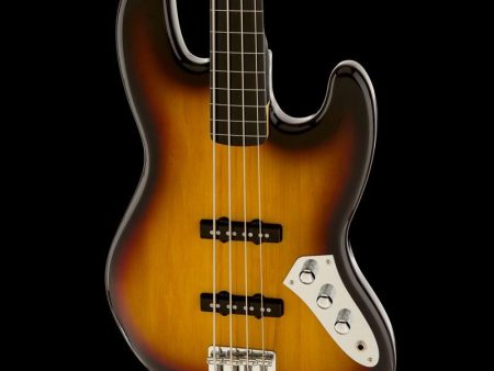 Squier Vintage Modified Jazz Bass Fretless 3-Color Sunburst Online Hot Sale