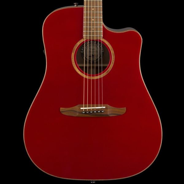 Fender California Series Redondo Classic Acoustic Hot Rod Red Metallic on Sale