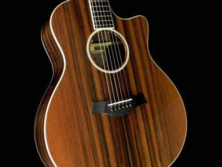 Used Taylor Custom Shop Grand Symphony Macassar Ebony and Sinker Redwood Acoustic Guitar Natural Cheap