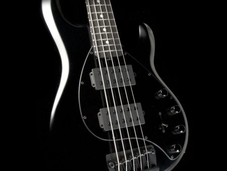 Ernie Ball Music Man StingRay 5 HH 5-String Electric Bass Guitar Stealth Black Online now