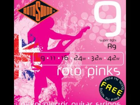 Rotosound R9 Roto Pinks Electric Strings (9-42) Online