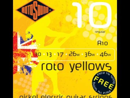 Rotosound R10 Roto Yellows Electric Strings (10-46) For Cheap