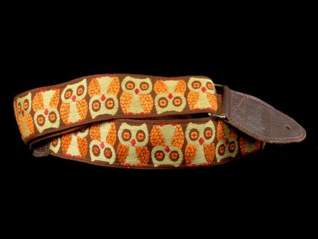 Souldier Owls Brown Guitar Strap Hot on Sale