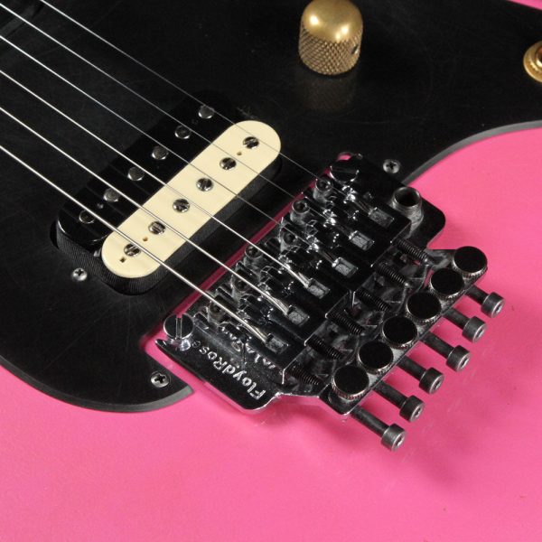 Used 2016 Charvel Custom Shop Nitro San Dimas Electric Guitar Pink with Platinum Overspray For Cheap