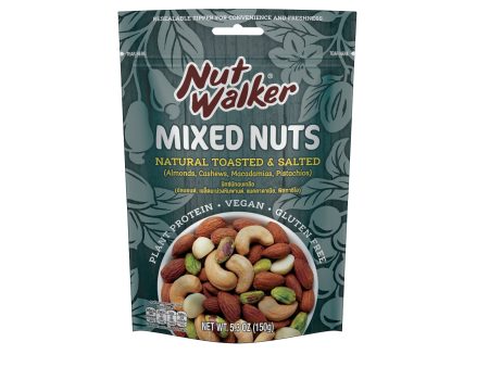 Nut Walker Natural Toasted and Salted Mixed Nuts 150g Cheap