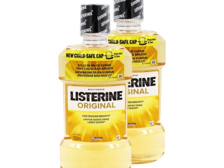 Listerine Original Mouthwash 750ml x 2 Discount