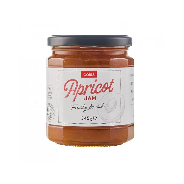 Coles Apricot Jam 345g Online