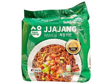 Samyang Jjajang Ramen Stir-Fried Instant Noodle 80g x 5 For Sale