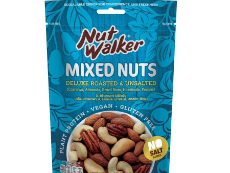 Nut Walker Deluxe Roasted and Unsalted Mixed Nuts 150g Cheap