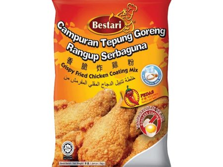 Bestari Crispy Fried Chicken Coating Mix (Hot and Spicy) 1kg Hot on Sale