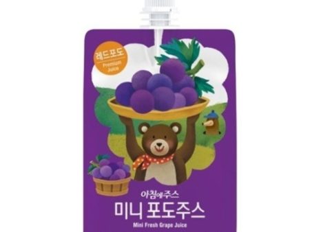 Seoul Milk Grape Juice Mini Pouch 100ml For Sale