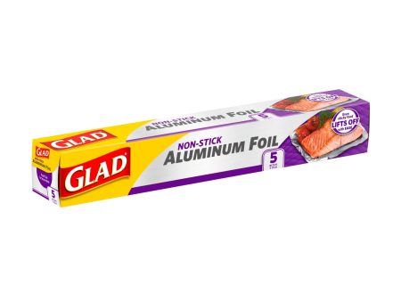 Glad Aluminium Foil Non Stick 5m x 30cm 1pack For Discount