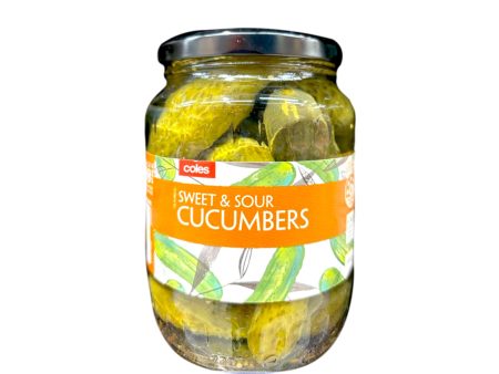 Coles Sweet & Sour Cucumbers 680g Discount